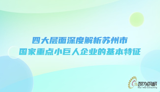 四大層面深度解析蘇州市國家重點小巨人企業的基本特征.jpg